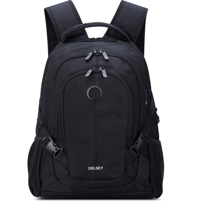Delsey Element Backpack Navigator – 29 Liter – Laptoprugzak 15,6 inch – USB-poort – Smart-Sleeve – Black