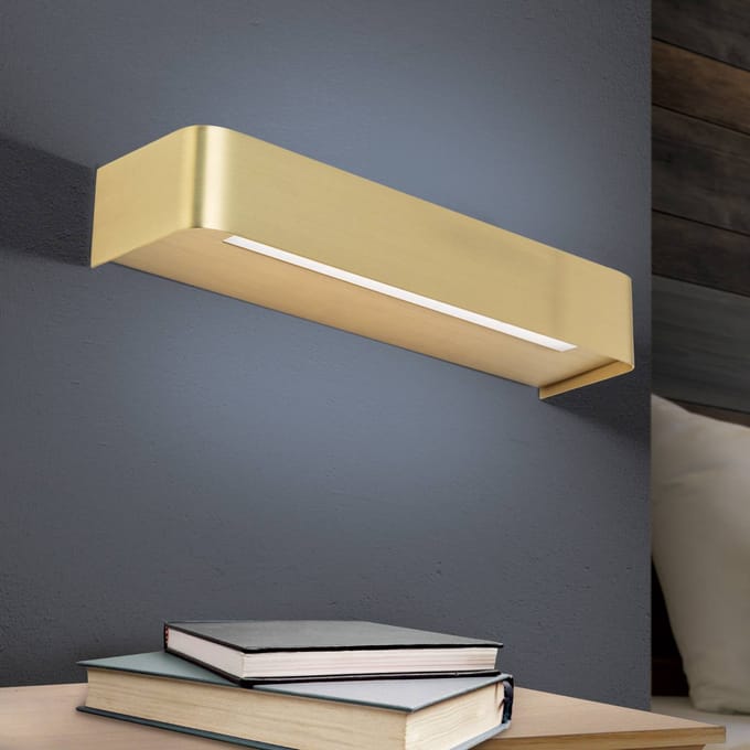 ORION LED wandlamp Bernhard, up-/downlight, messing