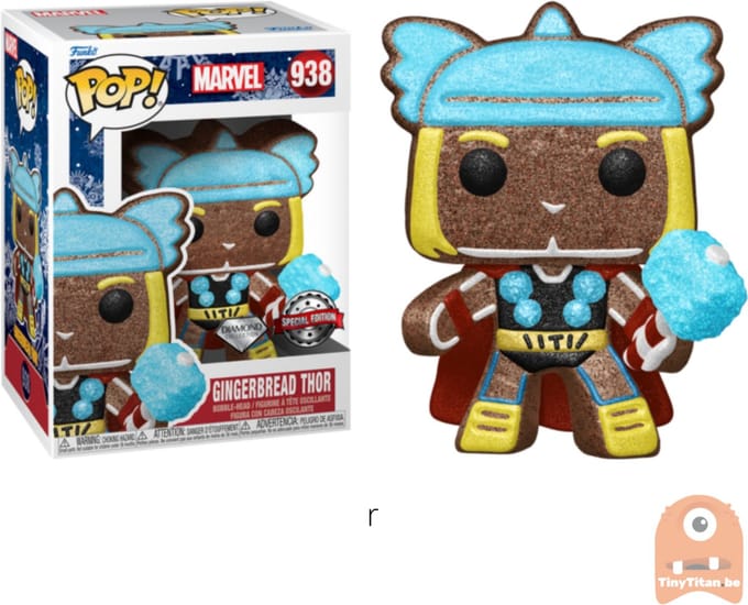 Thor Pain d'épices Paillettes Diamant Exclusivité US Pop! Vinyle
