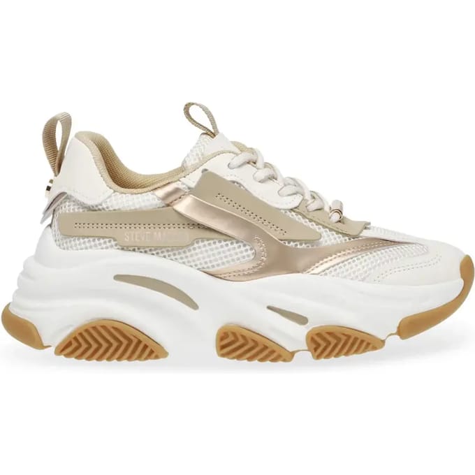 Steve Madden Dames sneaker possession-e coconut milk bronze