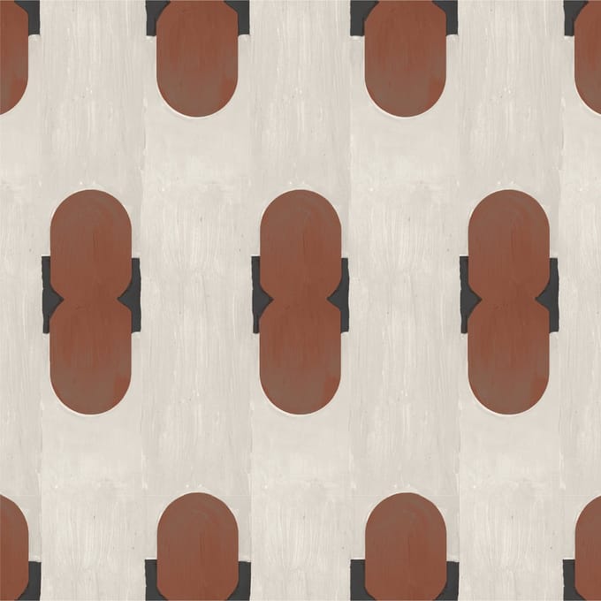 Behang Fez Favour Cognac