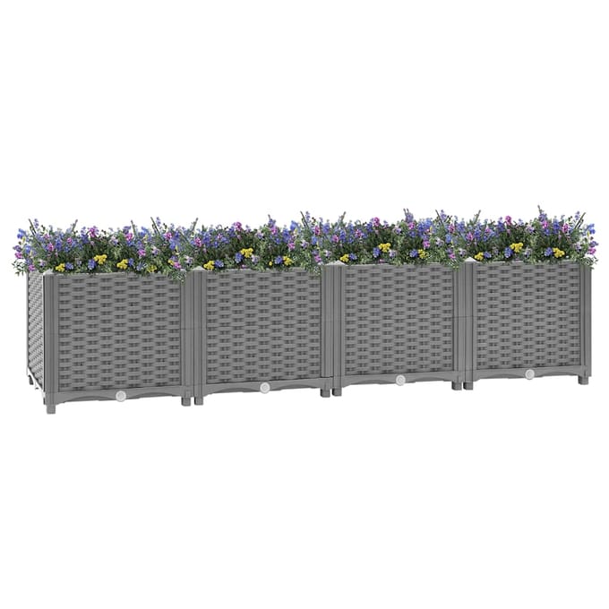 vidaXL - Plantenbak - verhoogd - 160x40x38 - cm - polypropeen