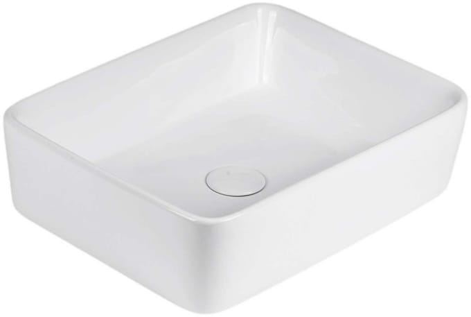 kielle Idolio - Opzetwastafel 48,5x38cm, wit 30624520