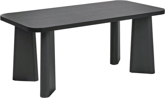 ATLIN - Eettafel - Zwart - 180 x 90 cm - MDF