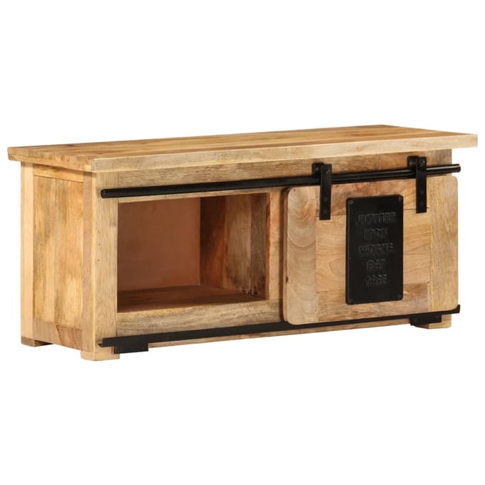 vidaXL - Tv-meubel - 90x35x40 - cm - massief - mangohout