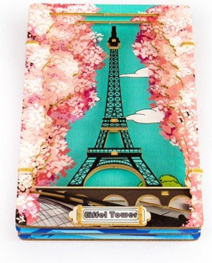 Bouwpakket DIY 3D Theater Eiffeltoren- Parijs- hout