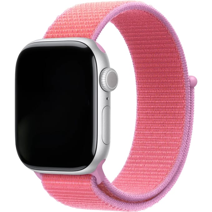 2+2 | Apple Watch Bandje Osvo - Geweven - Nylon - Guaveroze