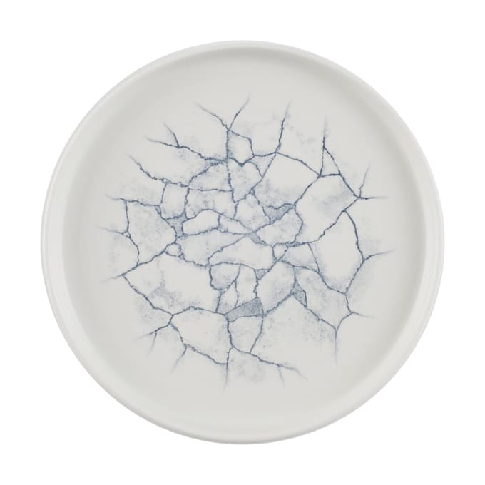 Churchill Studio Prints Kintsugi Pearl Grey Bord Met Opstaande Rand 22cm (6 stuks)