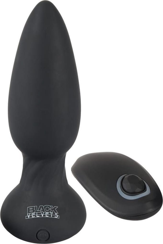 Zwarte Vibrerende Buttplug met Afstandsbediening