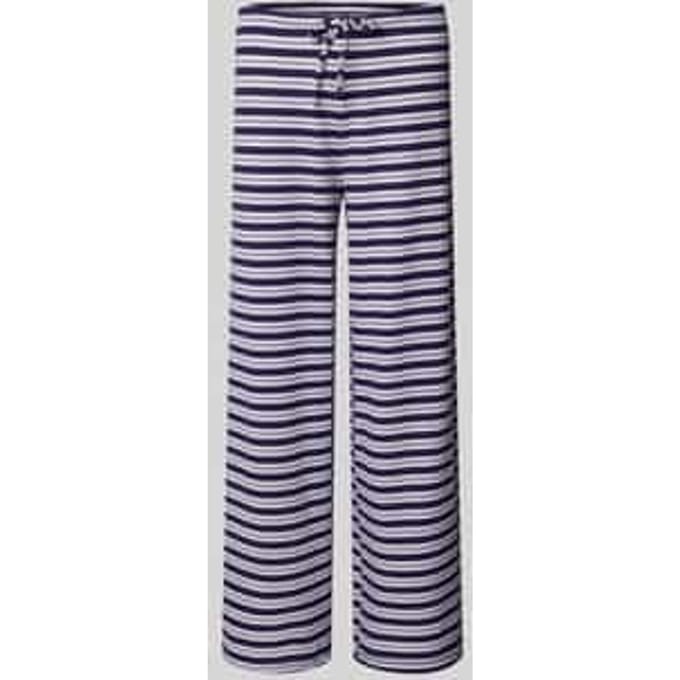 Broek in all-over look met tunnelkoord