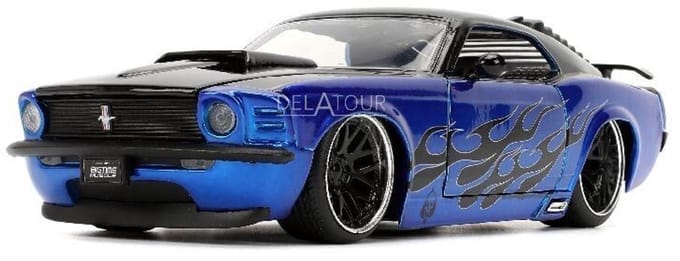 Ford Mustang Boss 429 1970 Blue Flames Jada