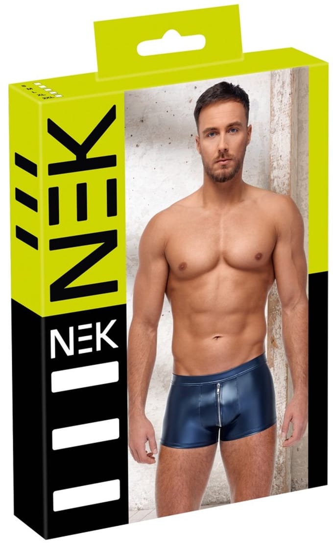 Metallic Wetlook Mannen Shorts Mat