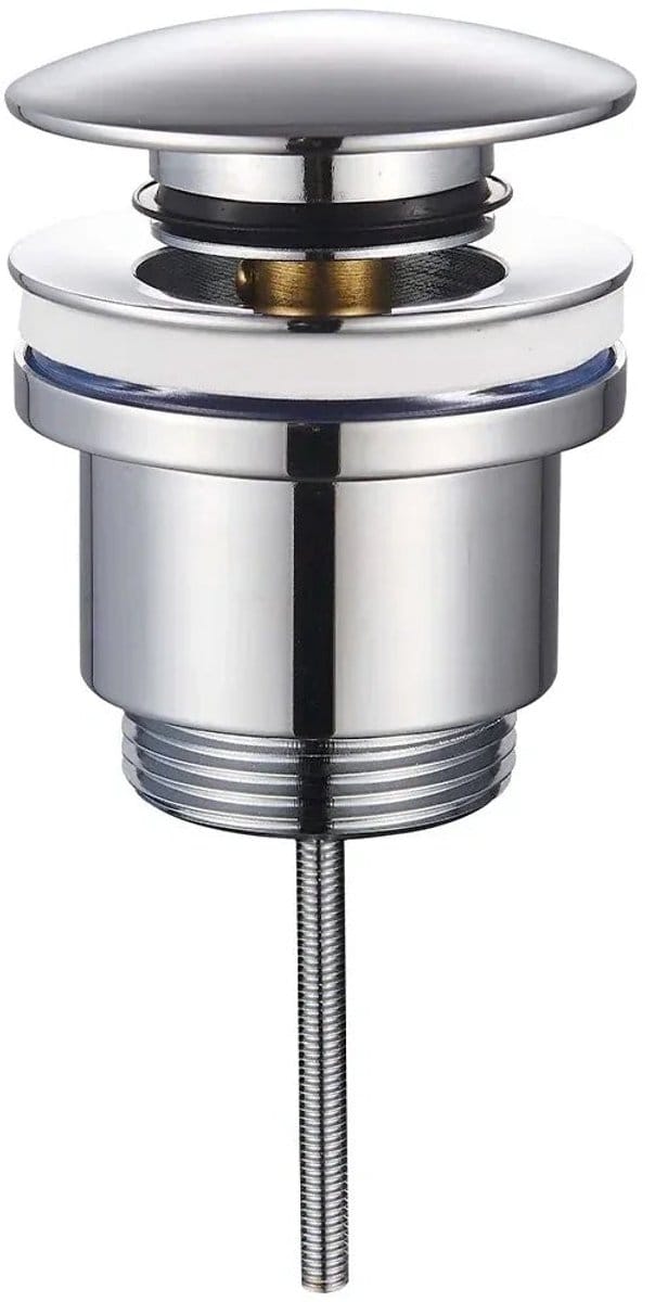 DutchLine Afvoerplug - Luxe Clickwaste 5/4 – Geborsteld staal