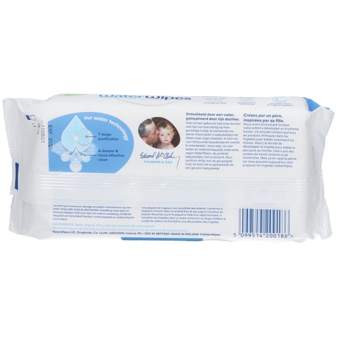 Waterwipes Biologisch Afbreekbare Doekjes 60