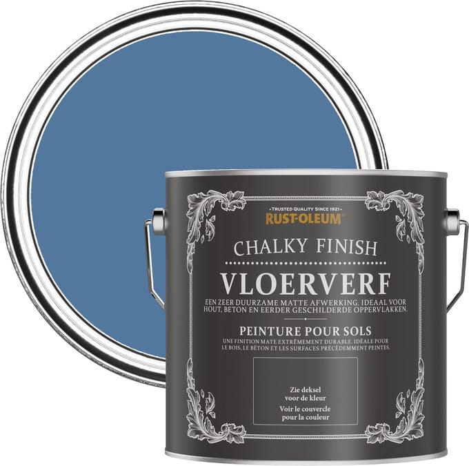 Rust-Oleum Blauw Vloerverf - Zijdeblauw 2,5L