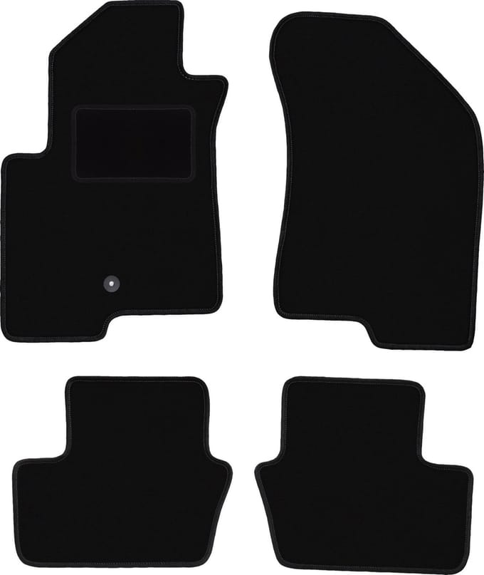 Zwarte veloursmatten voor: Jeep Compass MK49 SUV (2007-2017)