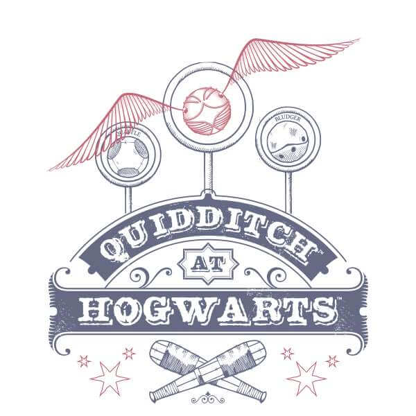 Harry Potter Quidditch At Hogwarts Hoodie - White - S