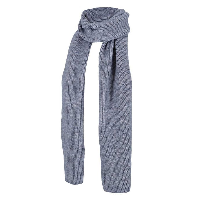 Morethansocks - Sjaal Dames - Ribbed - One Size - Denim - sjaal dames winter - sjaals - sjaal winter - sjaaltjes dames