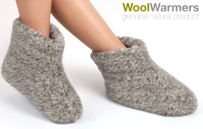 WoolWarmers Dolly Unisex Wollen Sloffen - Grijs - Maat 38