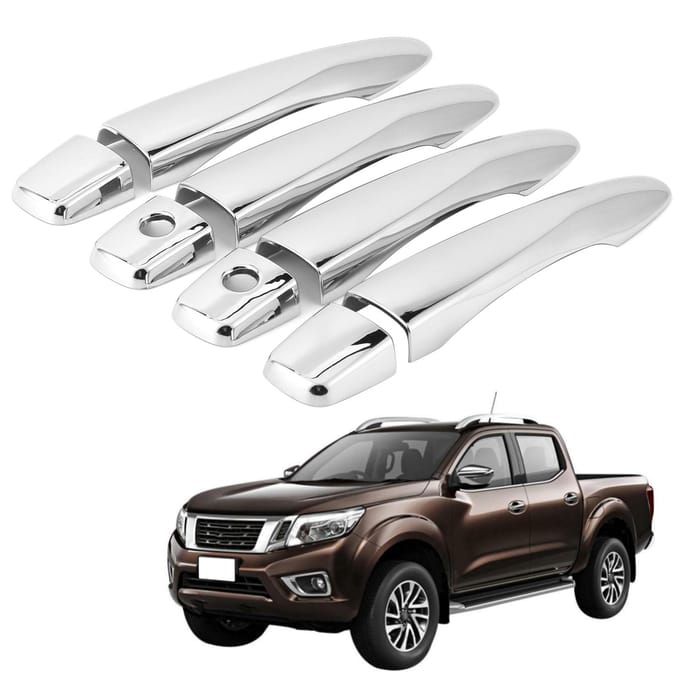 Garniture de poignée de porte de voiture chromée adaptée à Nissan Navara NP300 Frontier 2015 ? 2019 white
