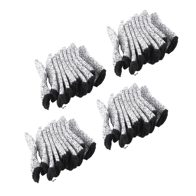 Naaivingerbeschermer 5 Niveaus Snijbestendig Herbruikbaar Ademend Comfortabel Polyethyleenvezel black