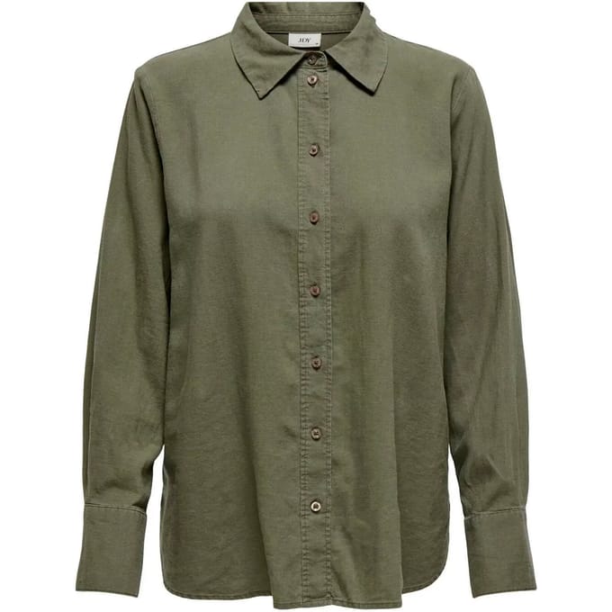 JDY Say L/S Linen Loose Overhemd Dames - Maat M