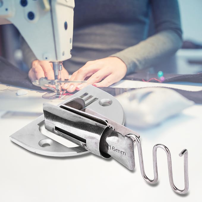Ourlet Pliant Matériau Épais Cuir Plieur Relieur pour Machine à Coudre Industrielle à Pied Marcheur 16MM 30mm gray