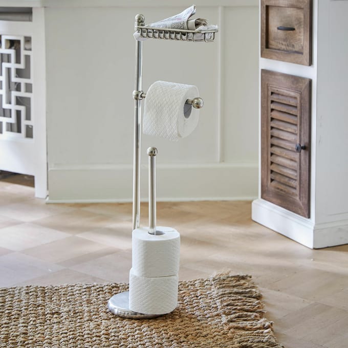 LOBERON Toiletrolhouder Omerville zilverkleurig