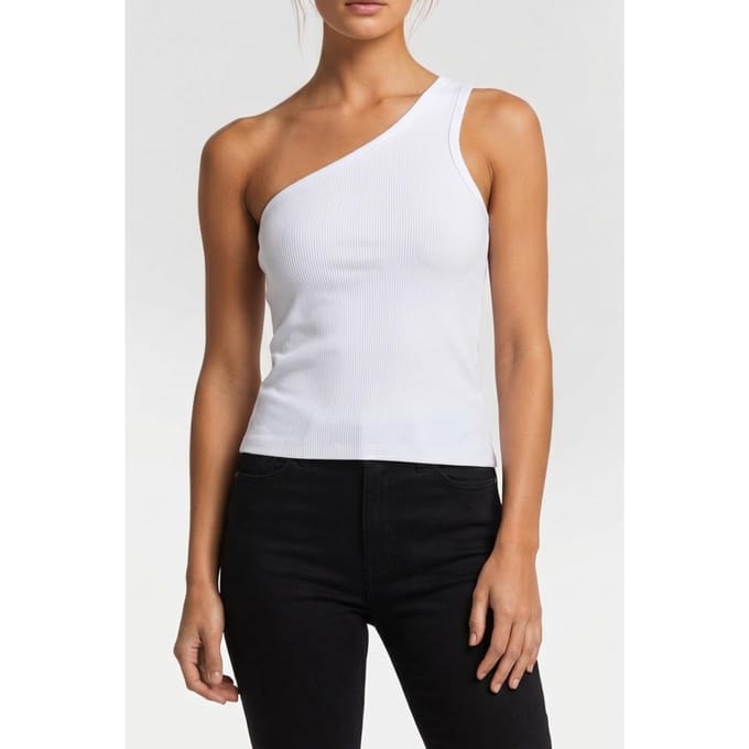 Reiss One Shoulder Top White Taglia: S | Canottiere Outlet | Donna | Bianco