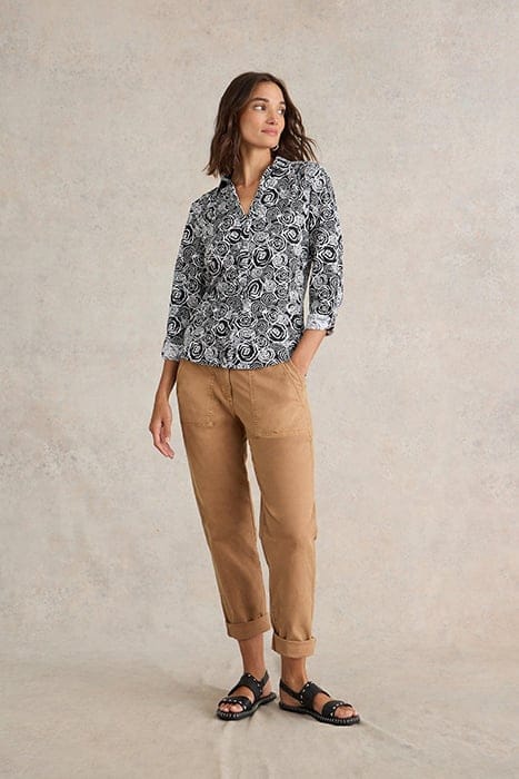 White Stuff Annie Jersey Shirt Black Print Taglia: 8 | Magliette intime Outlet | Donna | Nero
