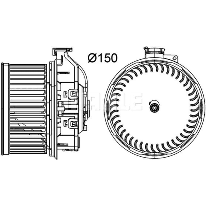 Interieur ventilator MAHLE AB 259 000P