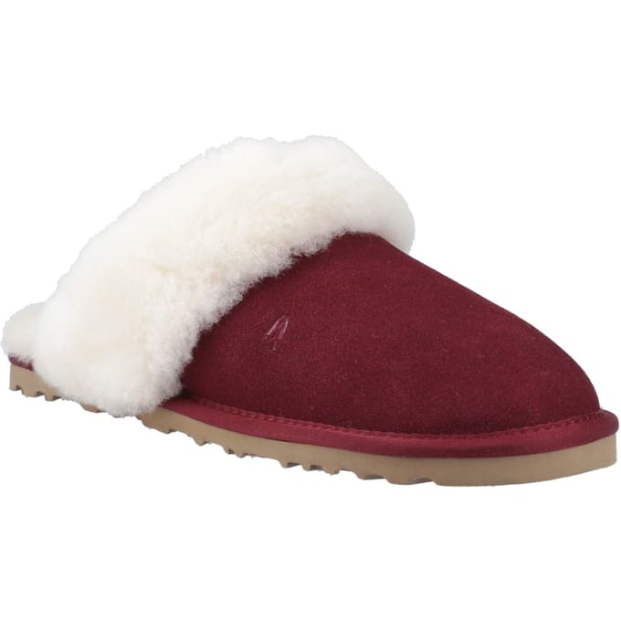 Hush Puppies Samantha Suede Dames Bordeaux Slippers