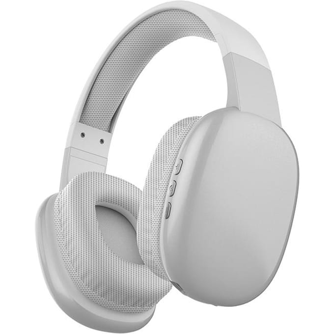 PG02 Hoofdtelefoon Bluetooth Ruisonderdrukking Headset Draadloze HiFi Stereo TYPE-C Opvouwbare Hoofdtelefoon met Microfoon zilver