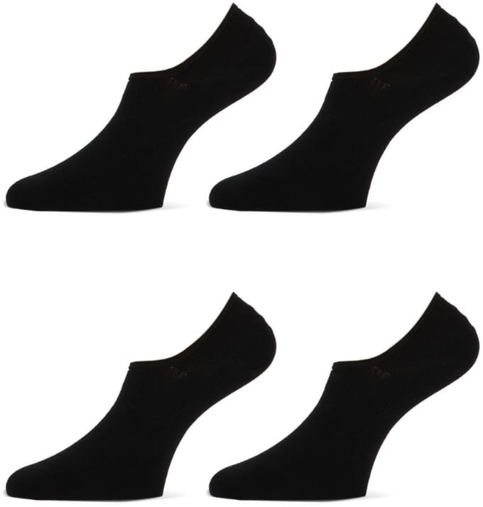 MarcMarcs - Invisible Sneakersokken - Bio Katoen + Antislip - 4-Pack - Maat 39/42 - Zwart