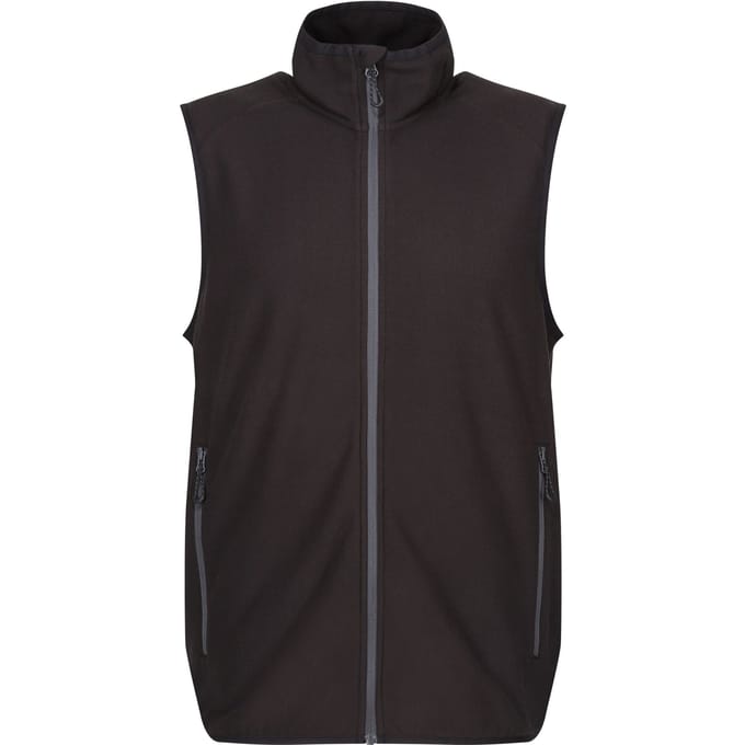 Regatta Heren Navigate Fleece Gilet (Zwart/Seal Grijs)
