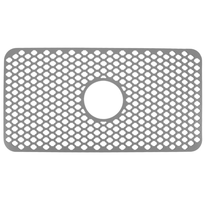 Holle Geïsoleerde Keukenspoelbakmat Antislip Multifunctioneel Groot Formaat Siliconen Spoelbakbeschermer Gray gray
