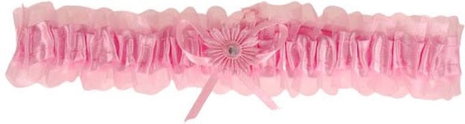 Kousenband grote maat - roze