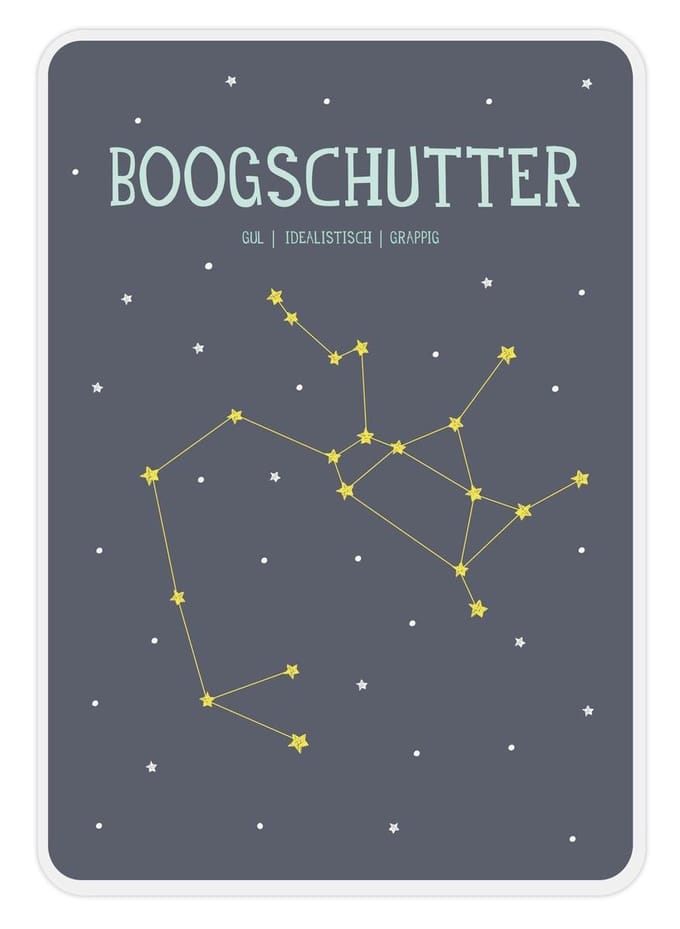 Milestone - Sterrenbeeld Posterkaart - Boogschutter