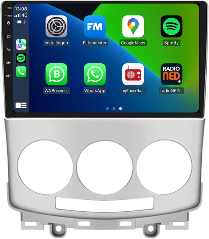CarPlay autoradio geschikt voor Mazda 5 | 2005 t/m 2010 | Android 13 | Draadloos Apple CarPlay & Android Auto | 2GB + 32GB | 8-Core processor | Davilon | 2025 model | 2005 2006 2007 2008 2009 2010 | Bluetooth & Wifi