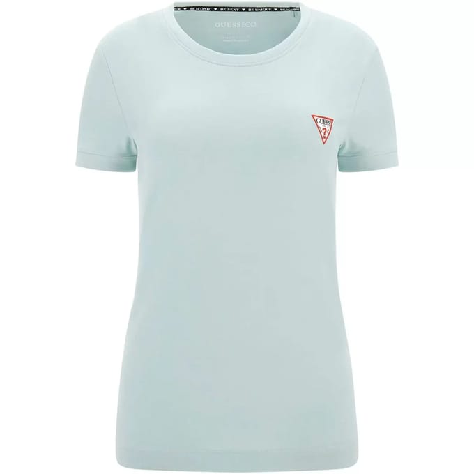 Dames-T-shirt met ronde hals Guess Mini Triangle