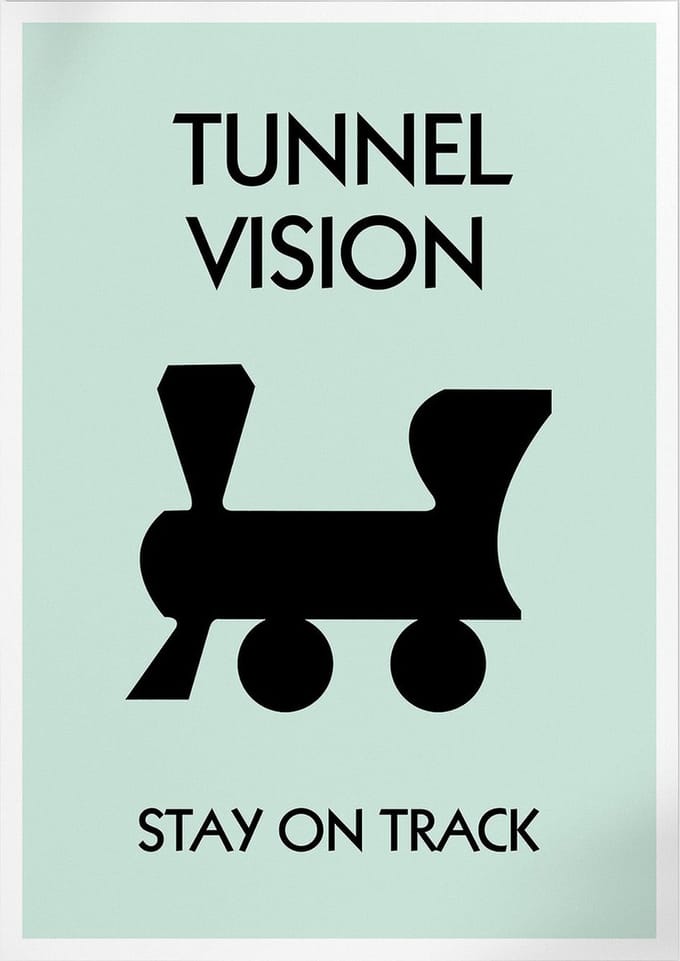 Tunnel Vision (Monopoly) | Poster | A3: 30 x 40 cm