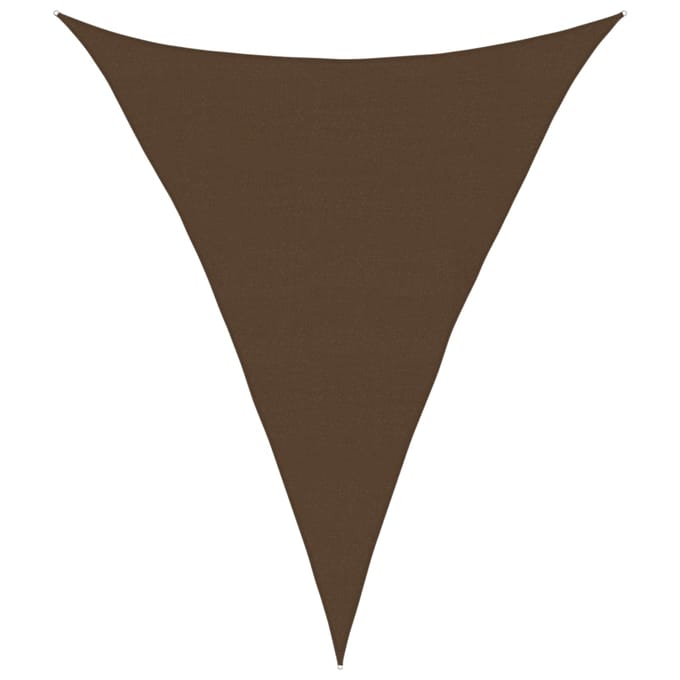 vidaXL - Zonnezeil - 160 - g/m² - 4x5x5 - m - HDPE - bruin