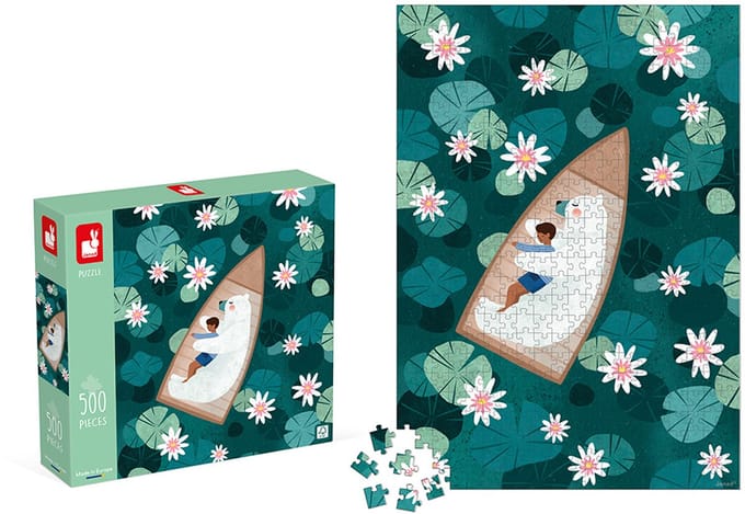 Janod - Kidult puzzel - Waterlelies - 500 stukjes