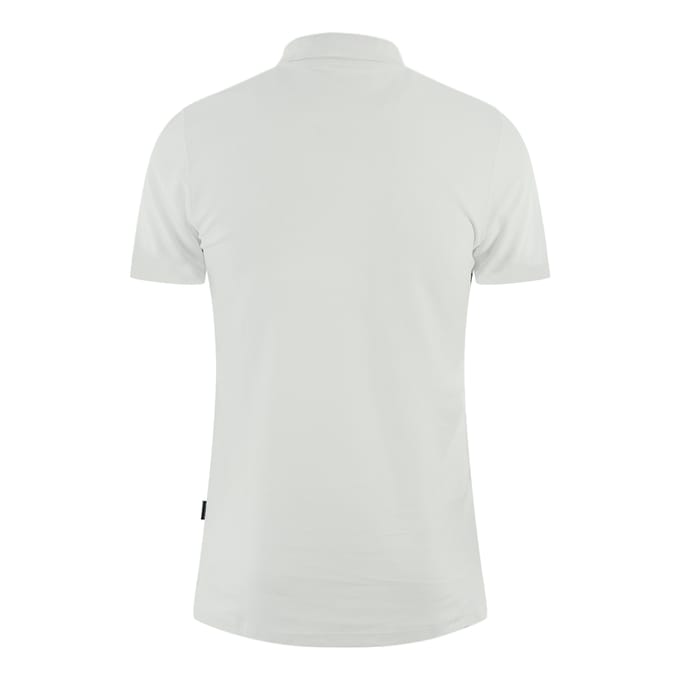 Aquascutum Boxed Logo White Polo Shirt