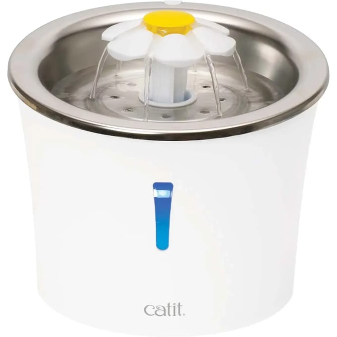 Drinkbak voor honden en katten Catit fleur acier