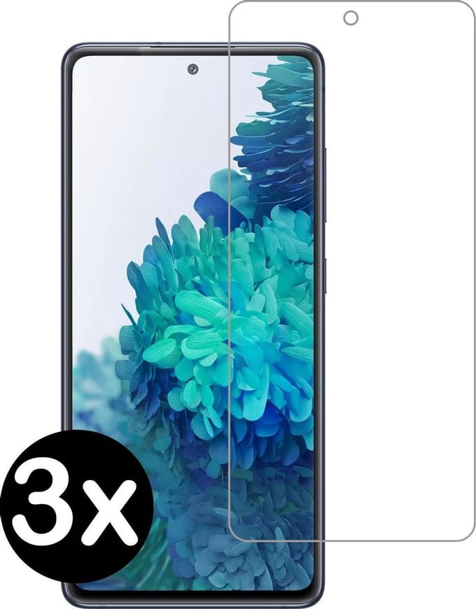 Screenprotector - 3 Stuks - Geschikt voor Samsung Galaxy S20 FE - Extra Sterk - Beschermglas - Gehard Glas - Tempered Glass - Screen Protector