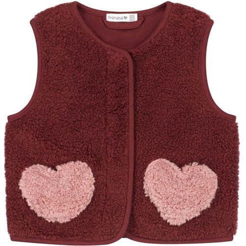 Prénatal peuter teddy gilet Dark Wine Red 74/80 dames