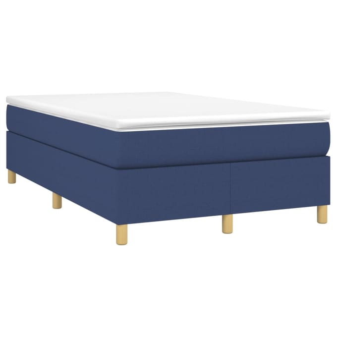 vidaXL - Boxspring - bed - 120x200 - cm - stof - blauw