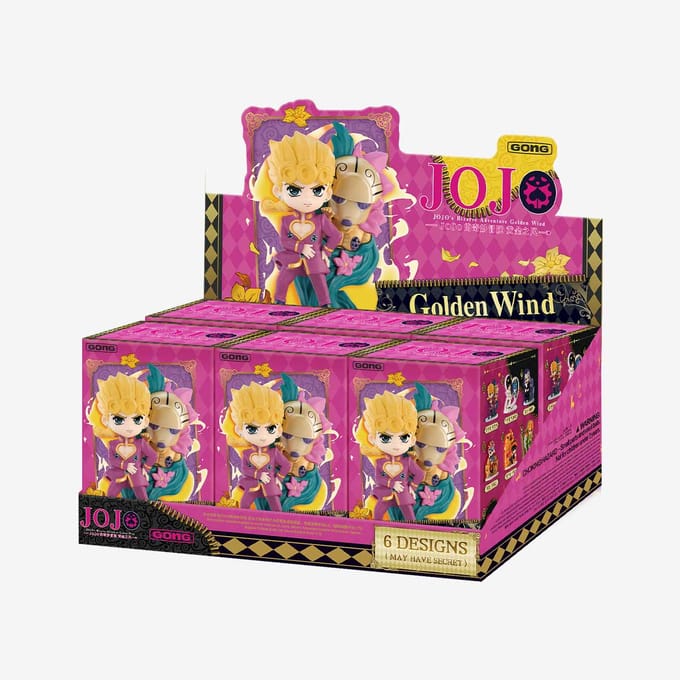 POP MART JoJo's Bizarre Adventure Golden Wind Serie Figuren Blind Box pink