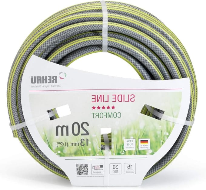 Tuinslang Comfort Slide Line grijs/geel 1/2 inch/20 m - extra flexibel
